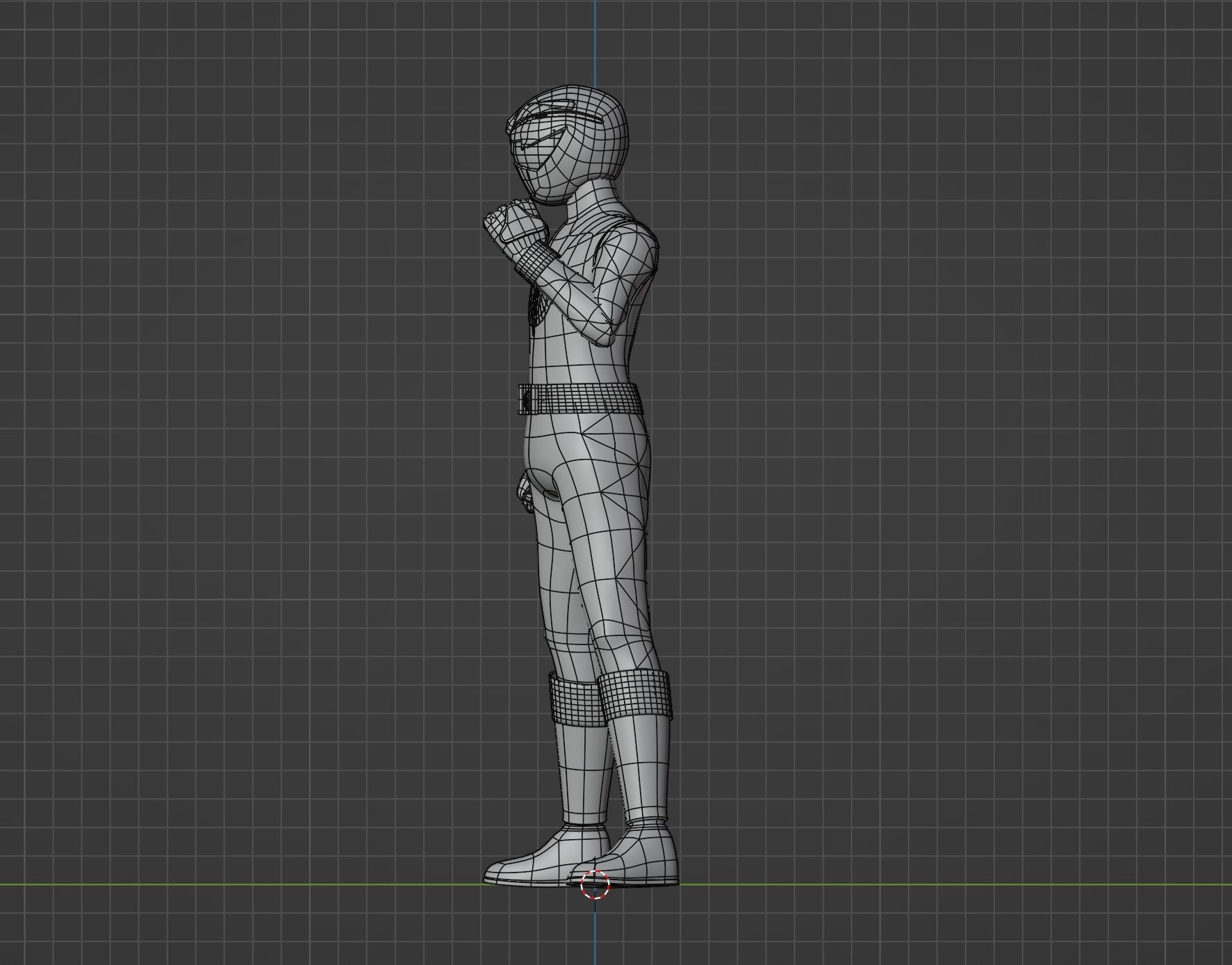 Blue Dino Ranger - Dino Thunder 3D model rigged | CGTrader
