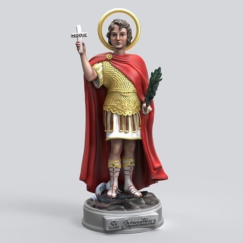 Saint Expeditus 3D model 3D printable | CGTrader