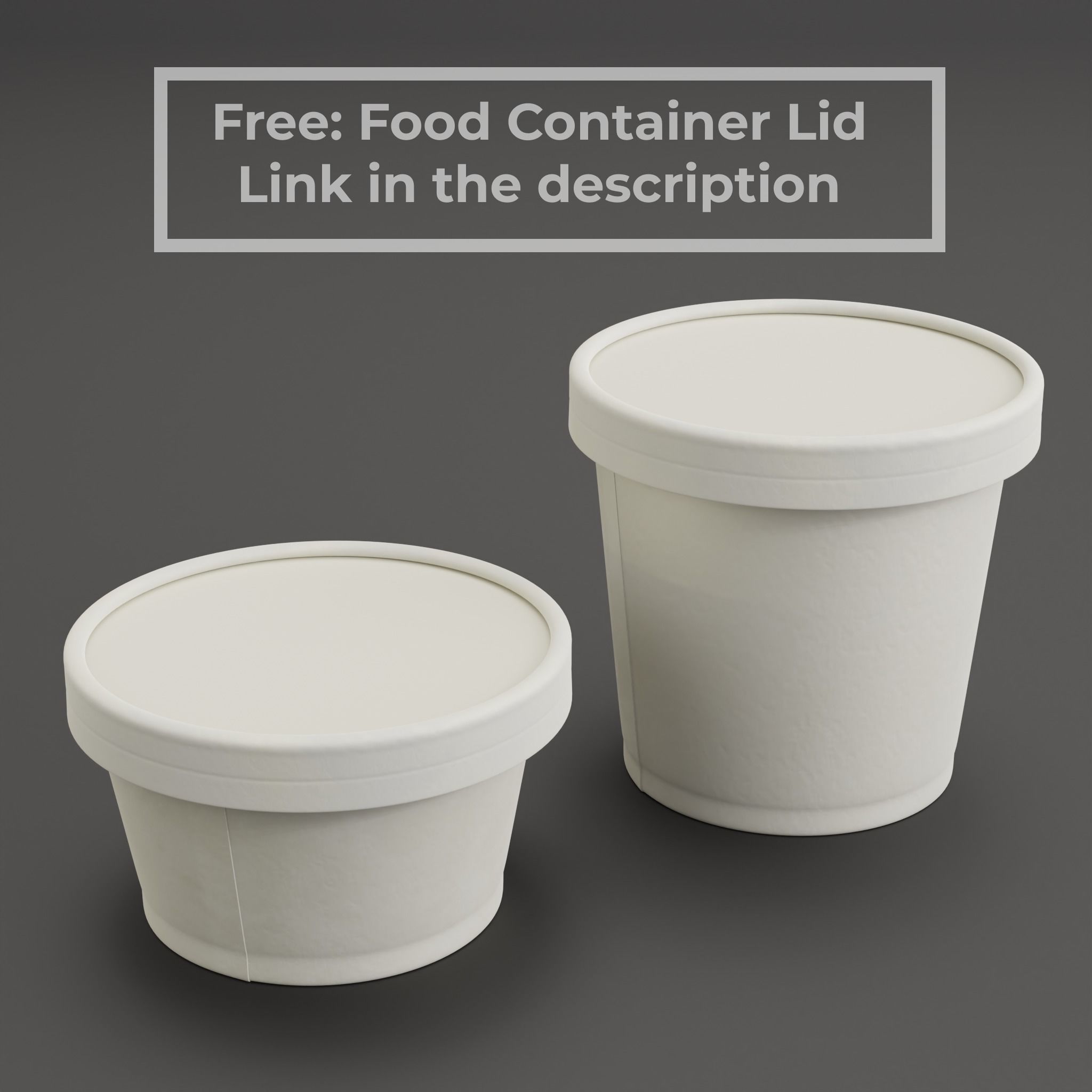Paper Cups and Paper Food Containers Collection | CGTrader