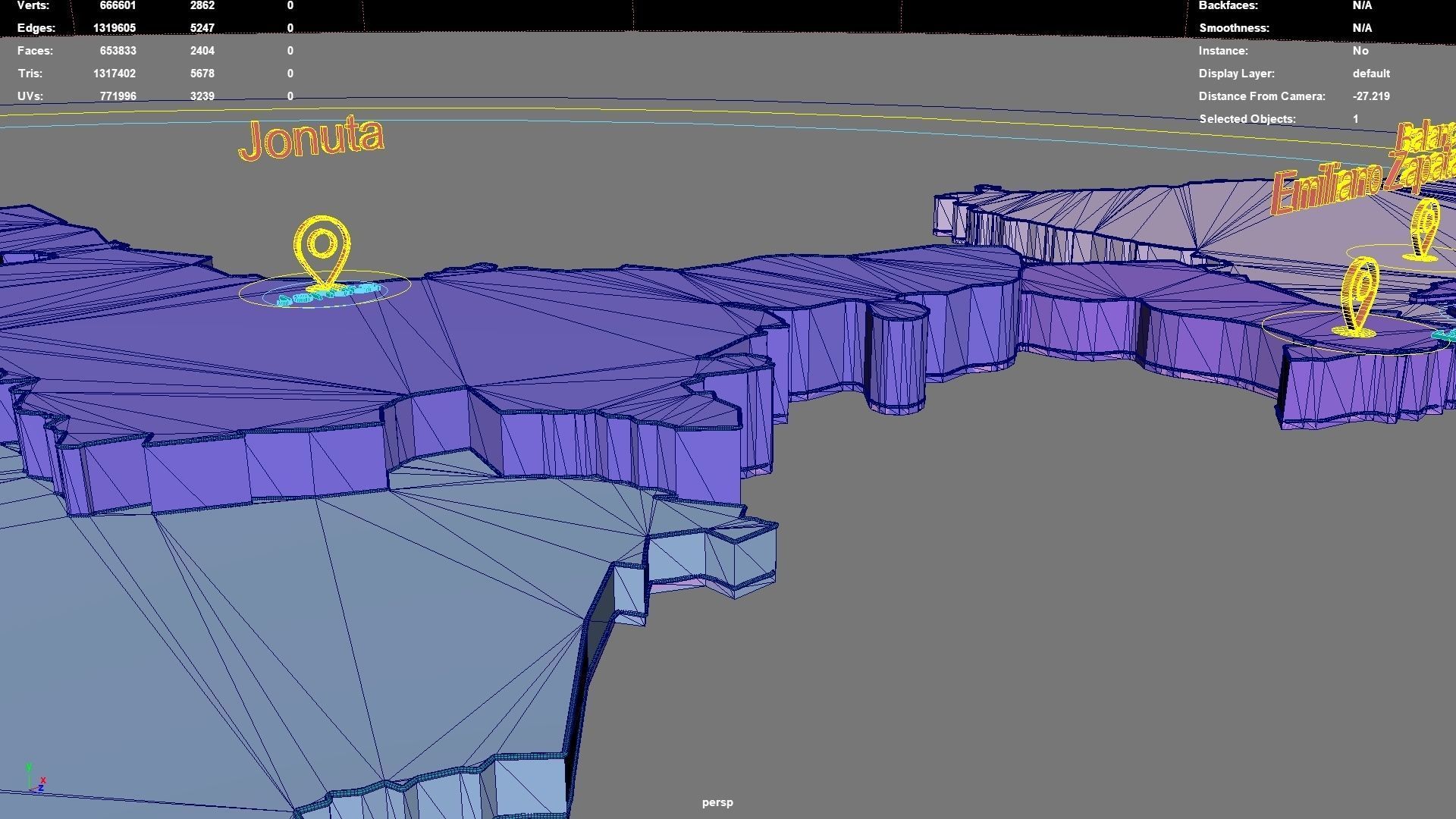 Tabasco Mexico map region geography political geographic 3D model