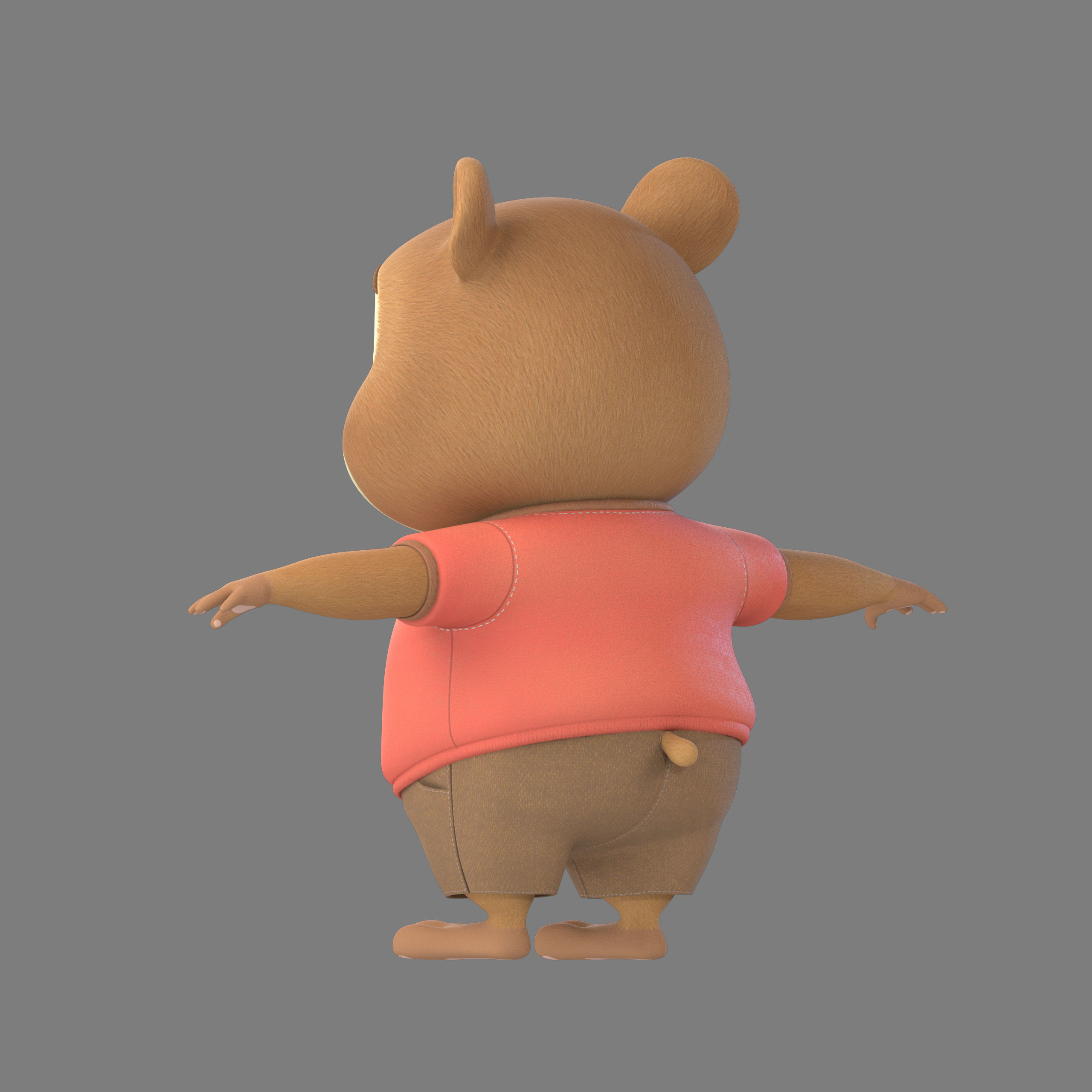 cartoon hamster 3D model | CGTrader