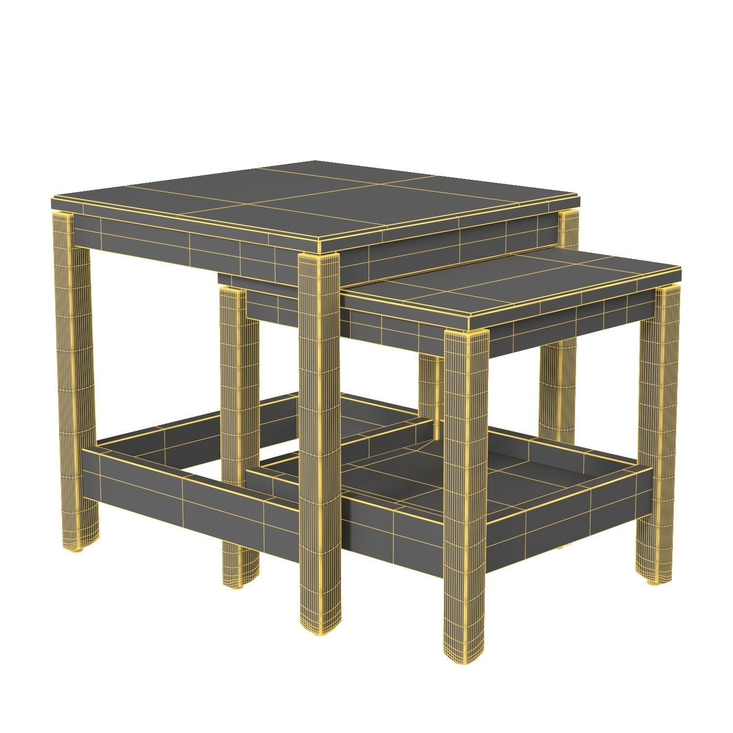 Havsta Nesting Tables PBR 3D model | CGTrader