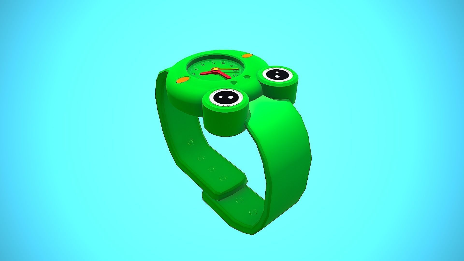 3D model FROG WRIST WATCH CARTOON STYLIZED VR / AR / lowpoly CGTrader