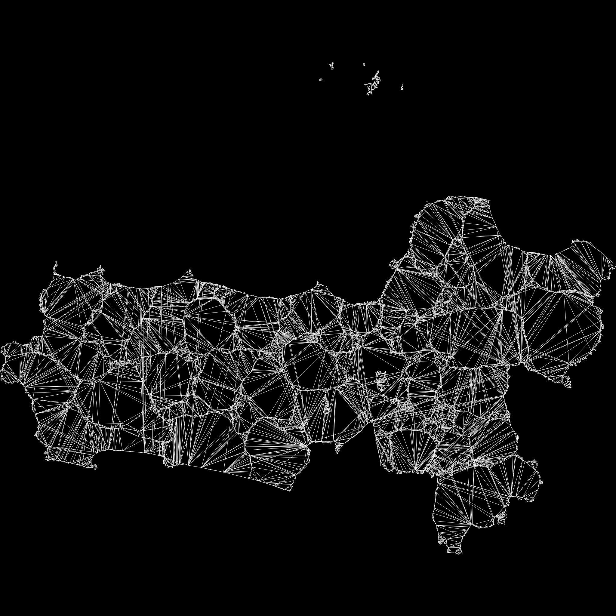 Central Java Java Indonesia map region geography political 3D model ...