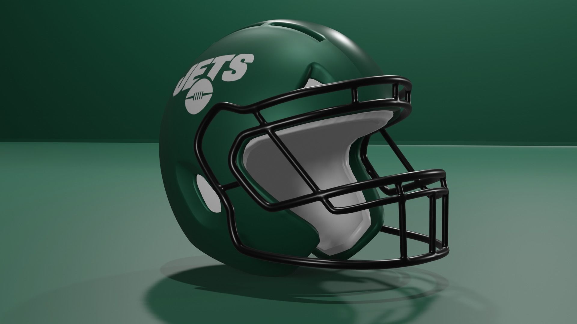 New York Jets Football Helmet 3D model CGTrader