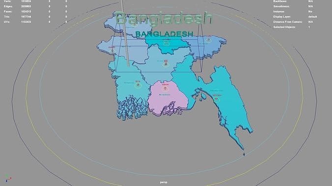 Bangladesh Map Region Geography Political Geographic 3d Model Rigged Bangladesh Map Region Geography Political Geographic 3d Model Rigged