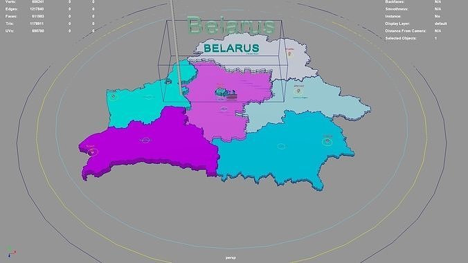 Belarus Map Region Geography Political Geographic Administrative 3D Belarus Map Region Geography Political Geographic Administrative 3d Model 0d181660a4 