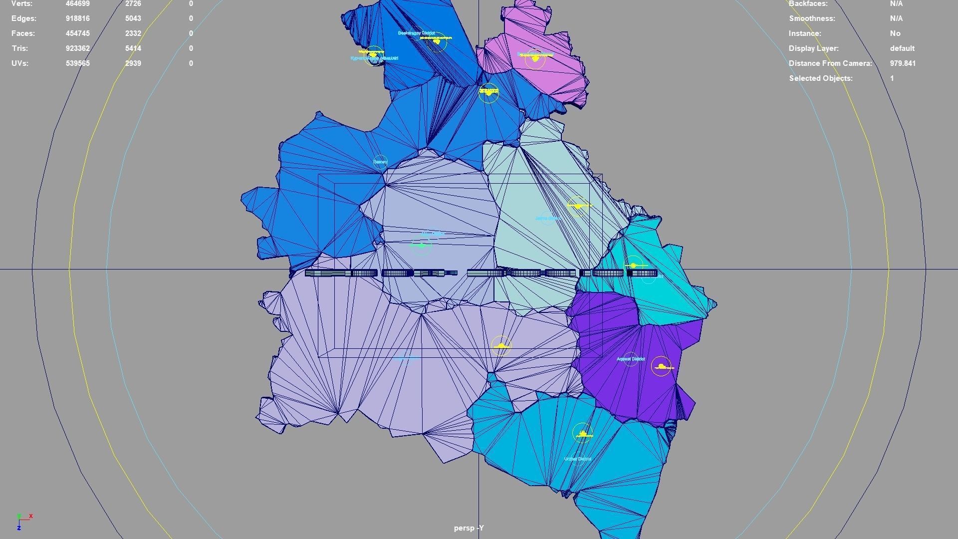 Abay Region Kazakhstan map region geography political 3D model rigged ...