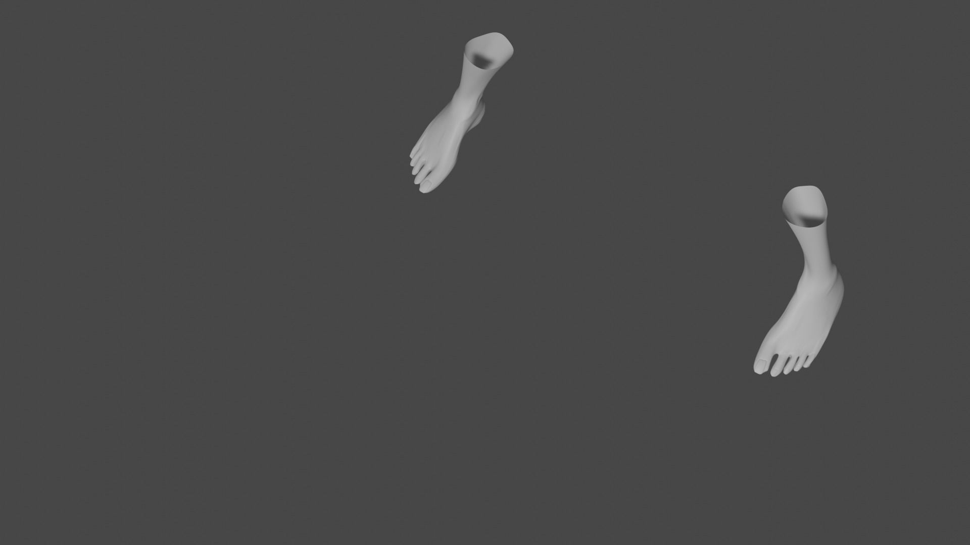 3D model FEET FEMALE MODEL BASIC VR / AR / lowpoly CGTrader