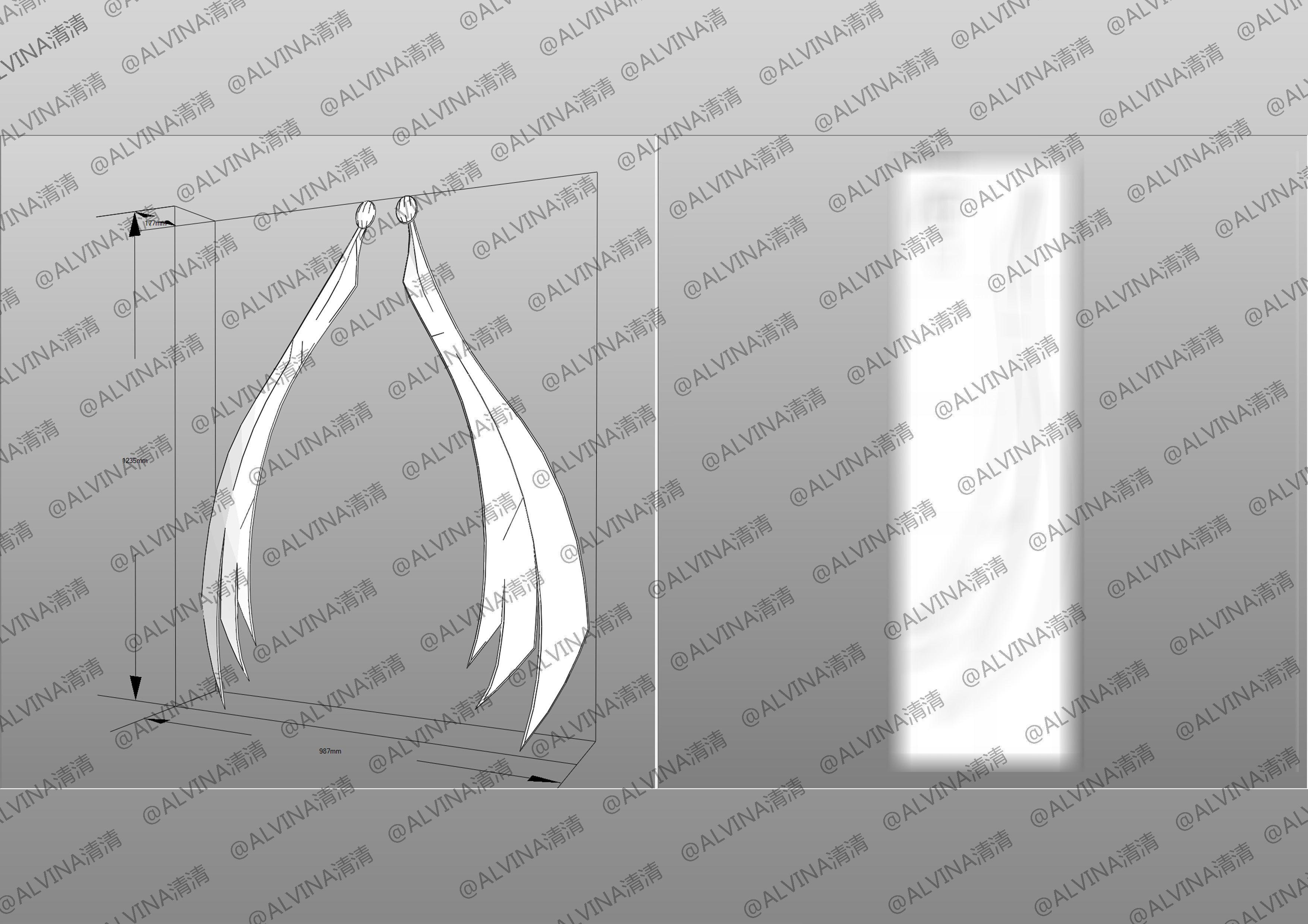 3D model Saint Seiya Oneiros Armor - DIY Cosplay Pepakura Foam Template ...