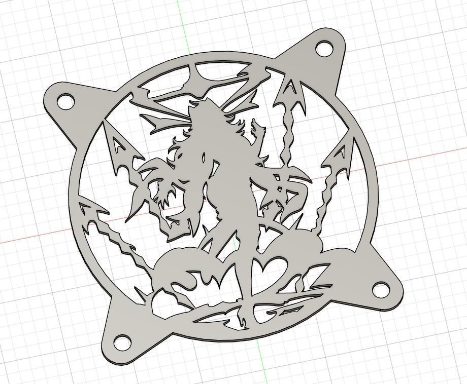 Genshin Impact Dehya PC fan cover 3D model 3D printable CGTrader