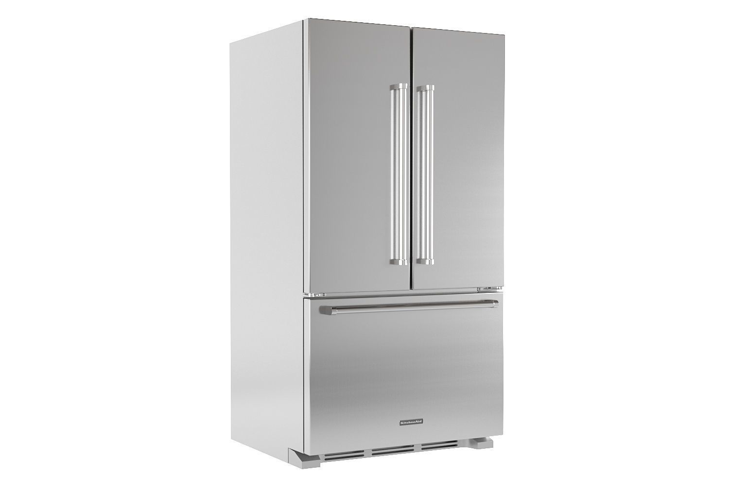 22 cu ft 36 Inch Width Counter Depth French Door Refrigerator 3D model