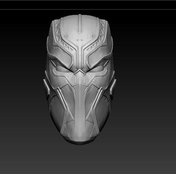 Black Panther civil war mask 3D model 3D printable | CGTrader