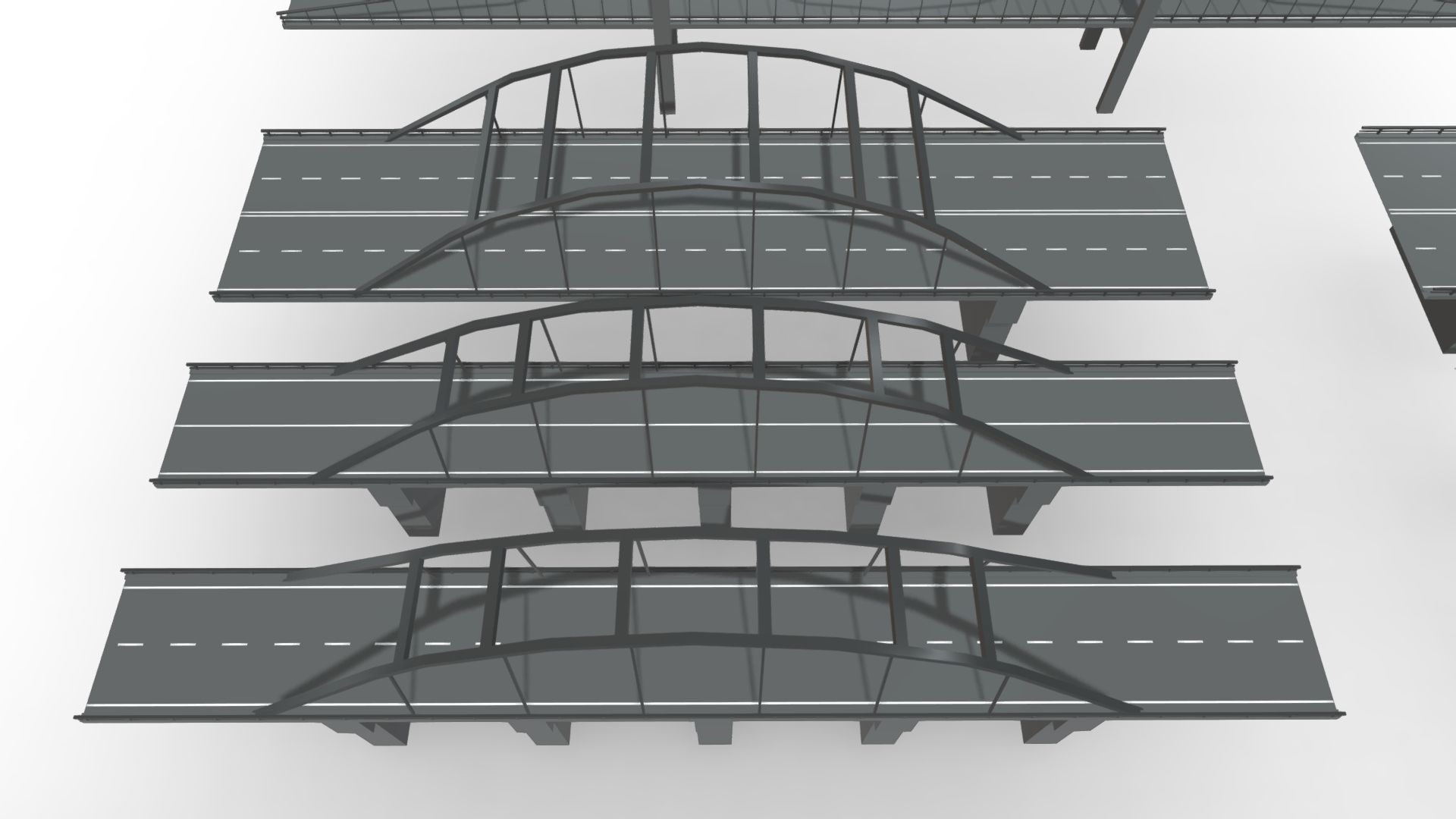 Bridge - Road Modules Low-poly 3D model | CGTrader