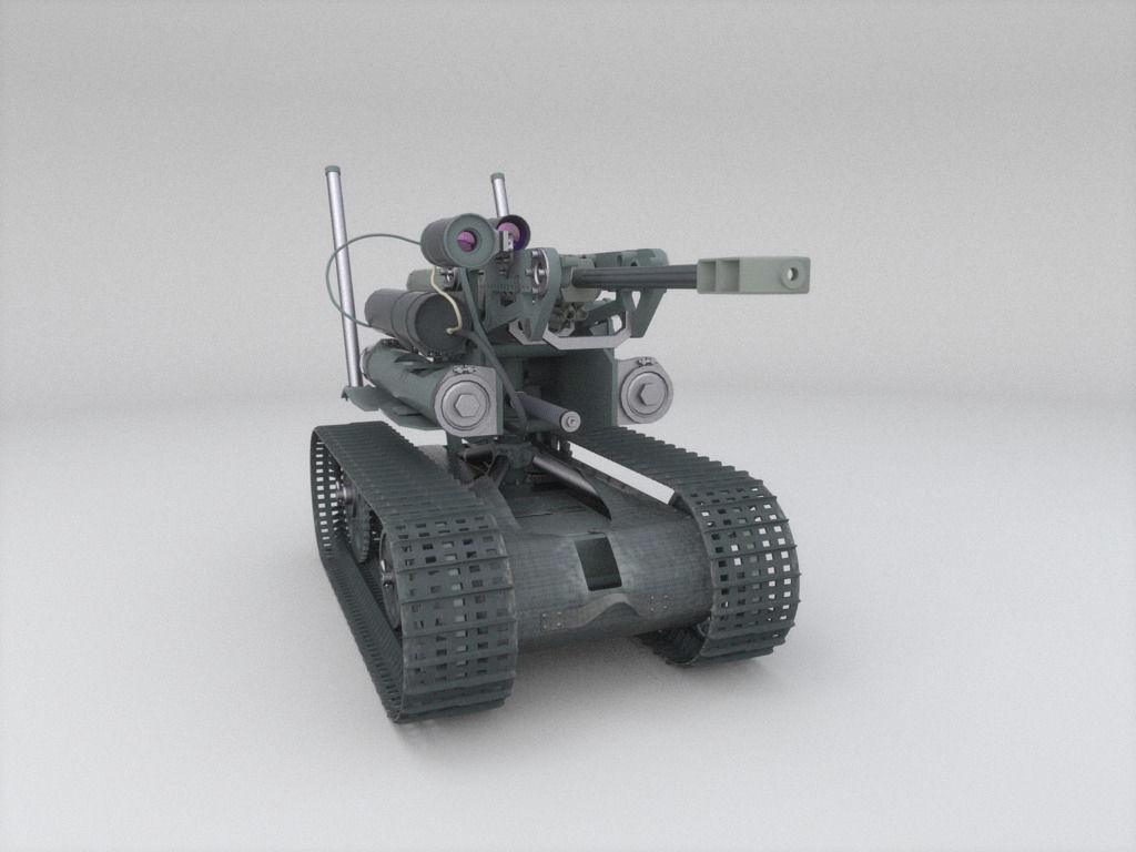 unmanned ground vehicle drone 3D Model MAX OBJ 3DS C4D LWO LW LWS MA MB