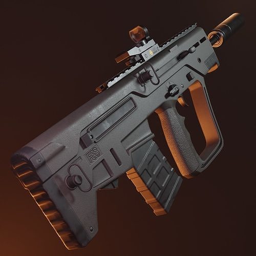 3D model TAR 21 inspired rifle VR / AR / low-poly | CGTrader