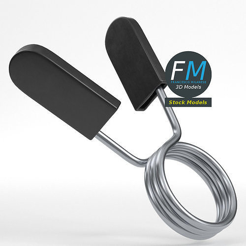 Spring collar clip 3D model | CGTrader
