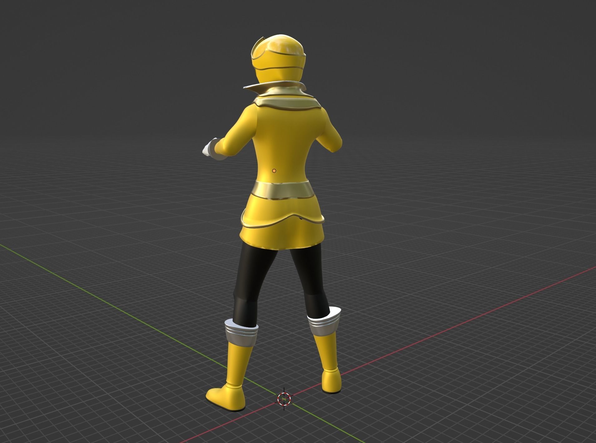 Yellow Pirate Ranger - Power Rangers Pirates 3D model rigged | CGTrader