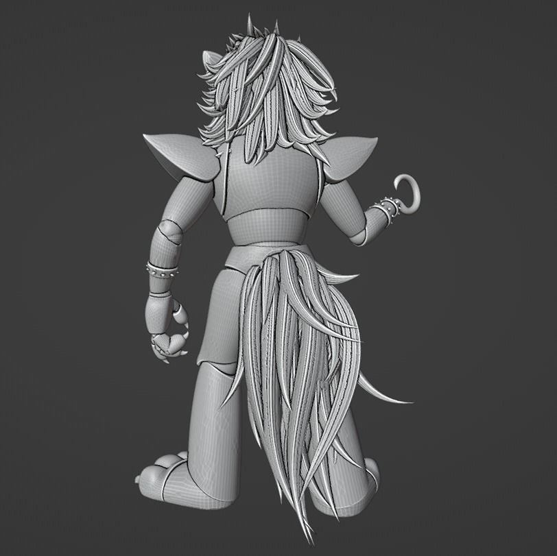 Glamrock Foxy 3D model 3D printable | CGTrader