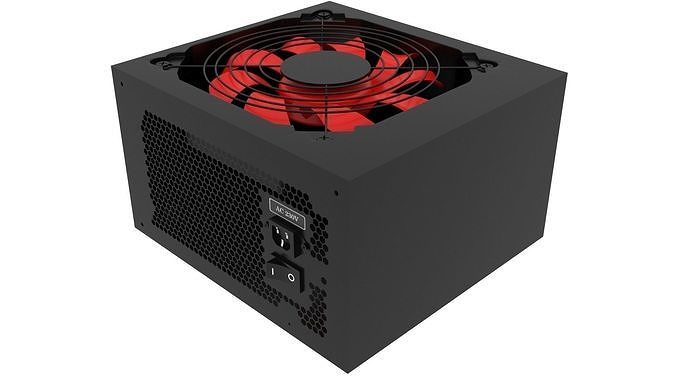 Black Power Supply Unit 3D model | CGTrader