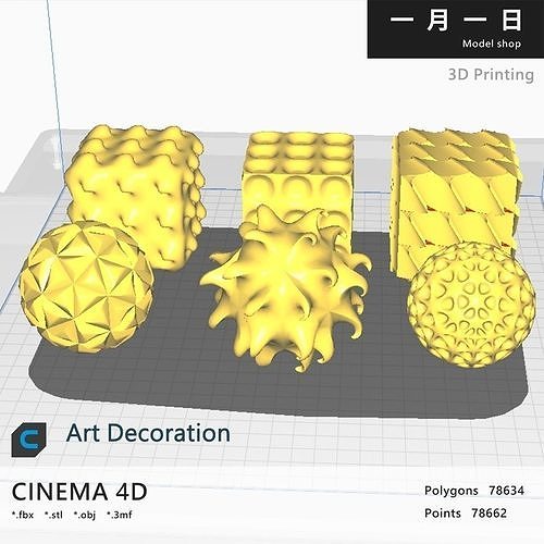 Art Decoration 3D Model Collection 3D printable | CGTrader