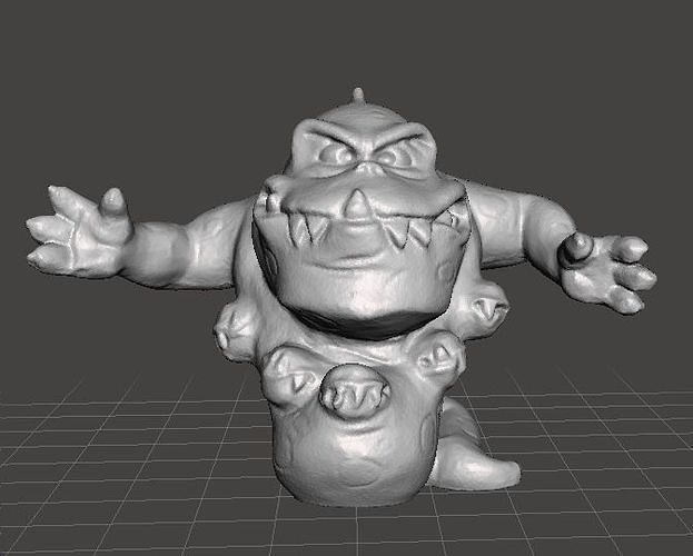 SNORKEATER SNORKS PVC PLASTIC FIGURE 1983 MODEL TOY 3D model 3D