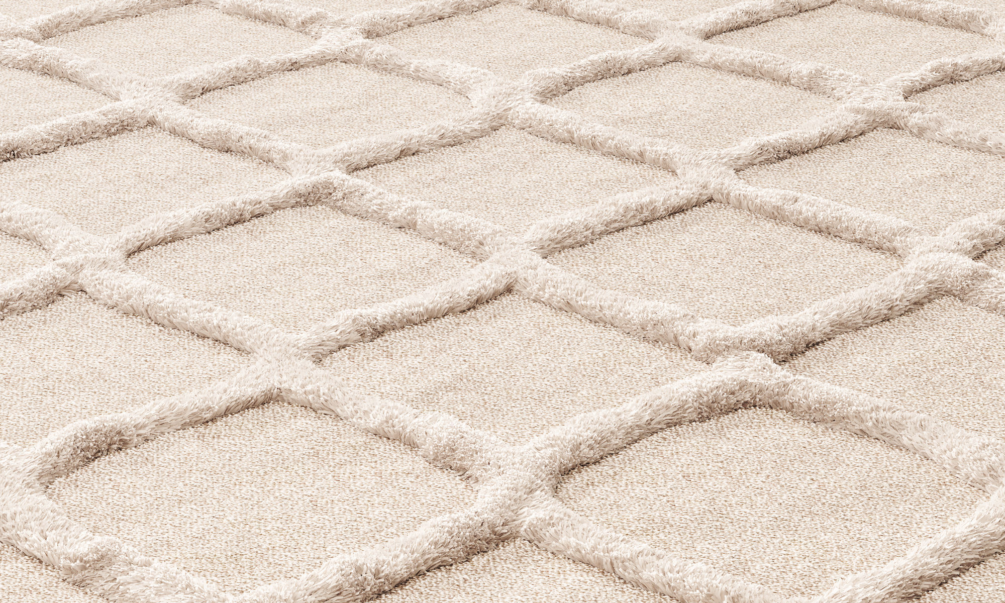 nuLOOM Raised Ogee Trellis Nursery Area Rug 3D model | CGTrader