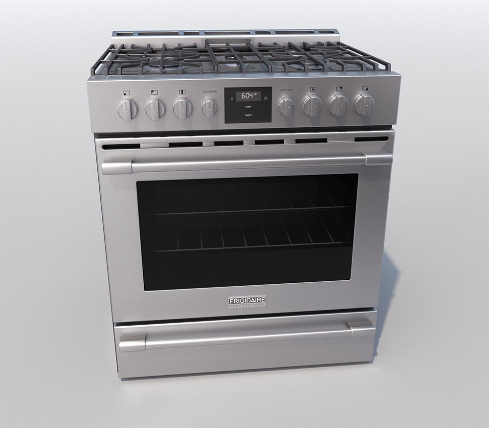 Frigidaire Pro 30 Gas PCFG3078AF 3D model CGTrader