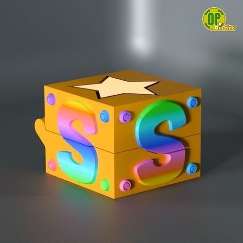 Nintendo Switch Games Case Holder SMRPG free 3D model 3D printable