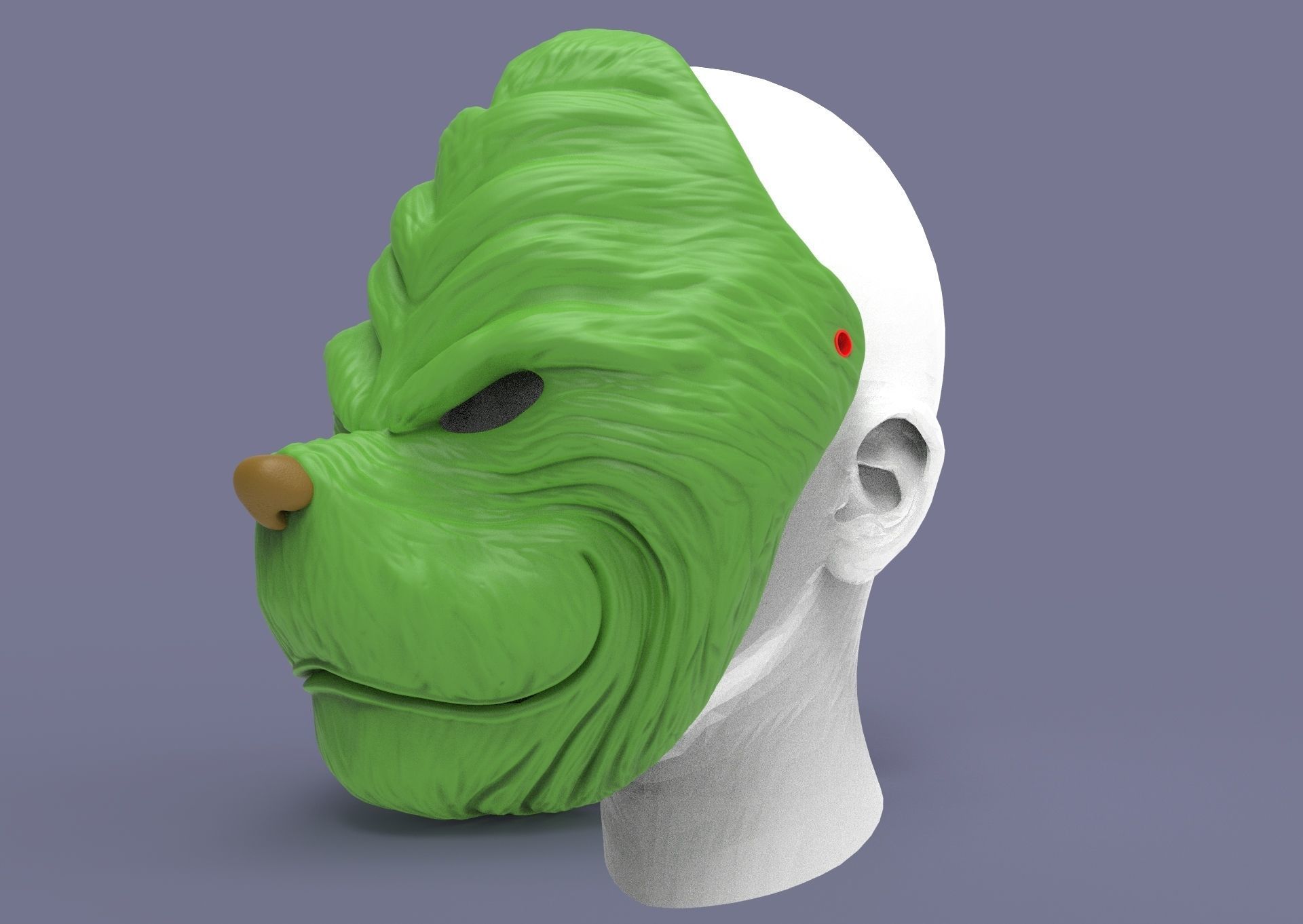 Grinch mask 3D model 3D printable | CGTrader