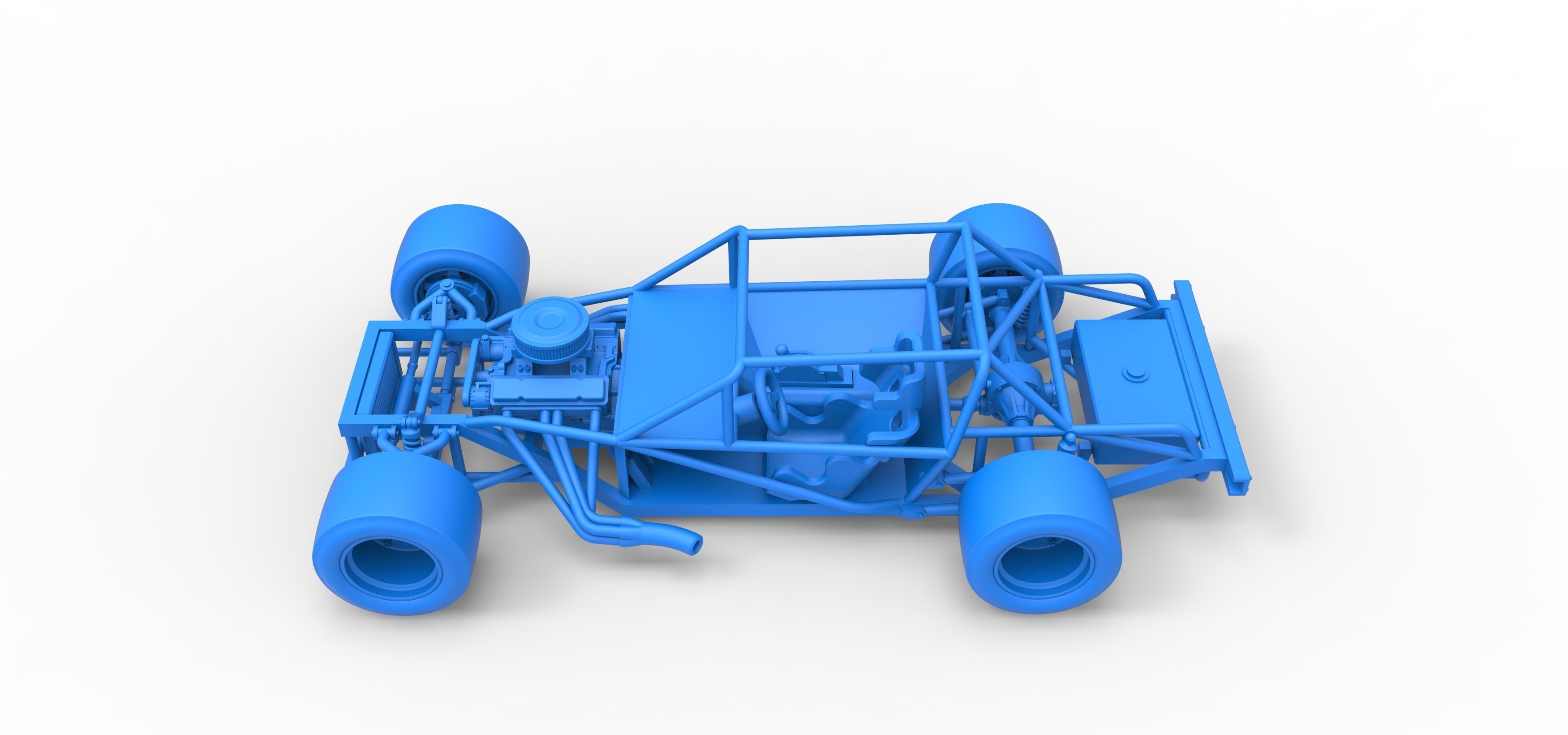 Vintage Asphalt Modified stock car Base Scale 1 to 25 3D model 3D ...
