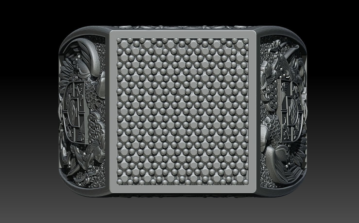 ARMENIAN CHIVALRY RING 3D model 3D printable | CGTrader