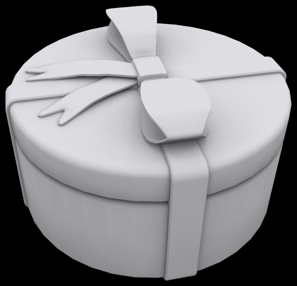 Gift box round 3D Model 3D printable OBJ STL | CGTrader.com