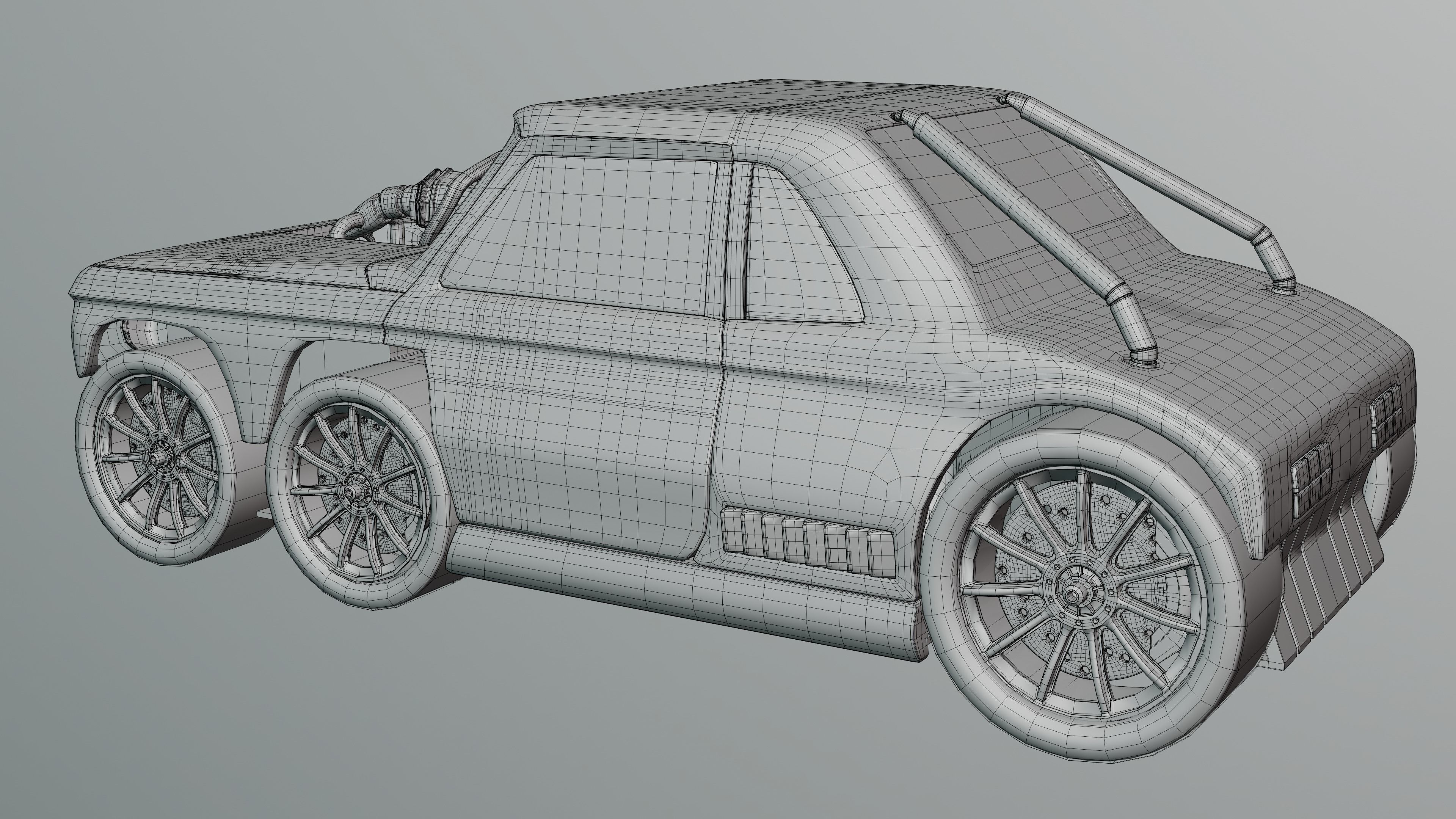 3D model 3 Muscle car VR / AR / low-poly | CGTrader