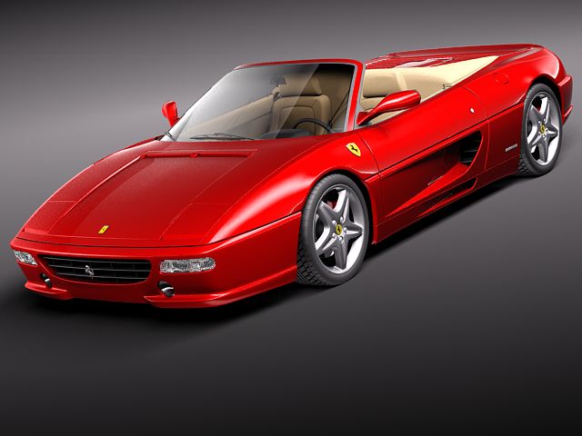 Ferrari F355 spider 1994-1999 3D Model