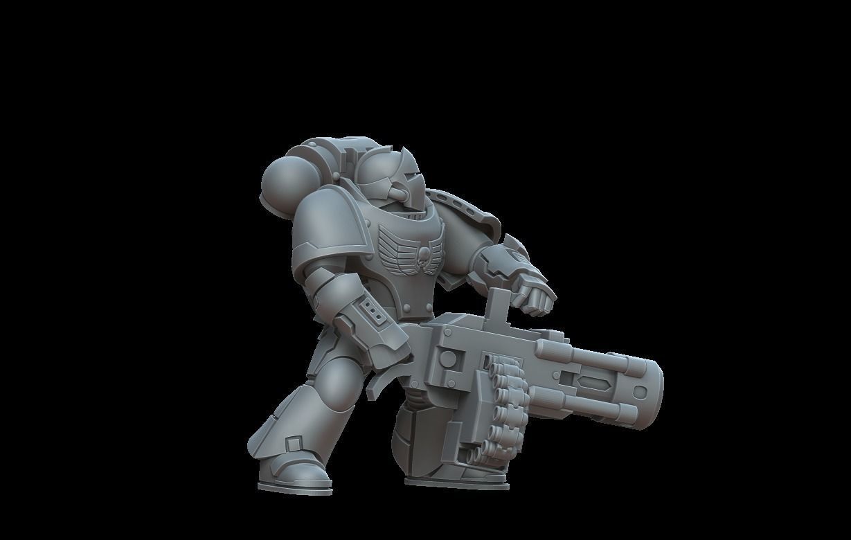 3d printable model of space marine 3D model 3D printable | CGTrader