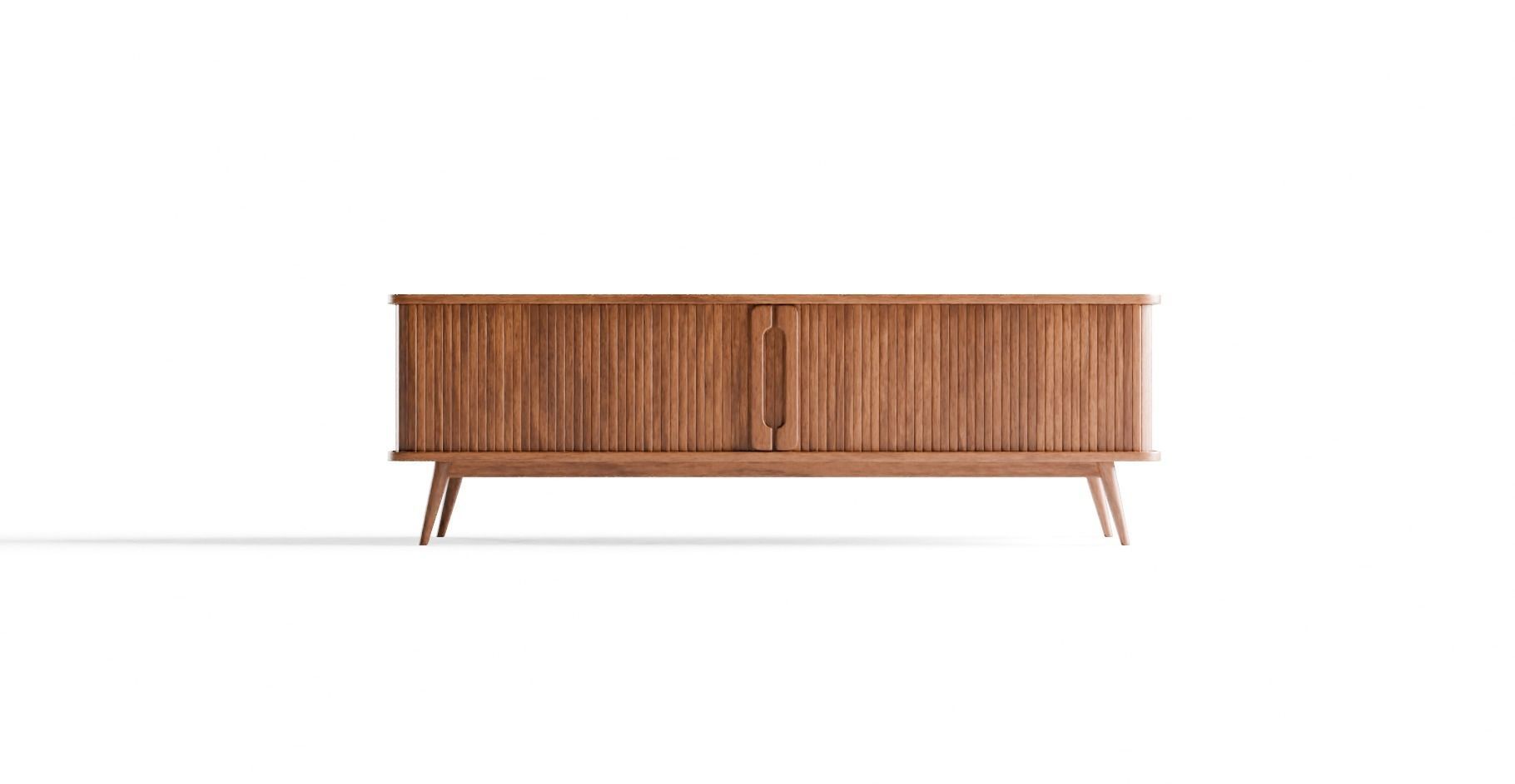 2door sliding TV stand Wapong series 3D model CGTrader