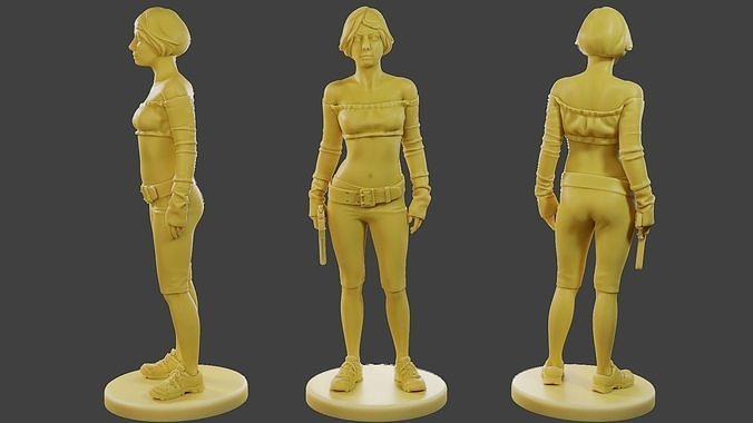 Actual Casual Female ACF1 002 3D model 3D printable | CGTrader
