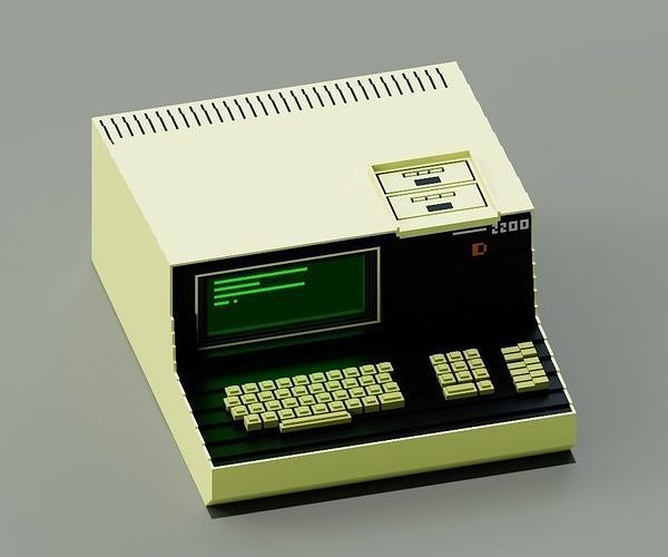 3D model Datapoint 2200 Replica Vintage Mainframe terminal computer VR ...