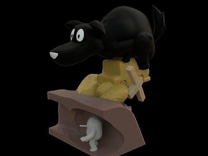 Hilda and the black hound free 3D model 3D printable | CGTrader