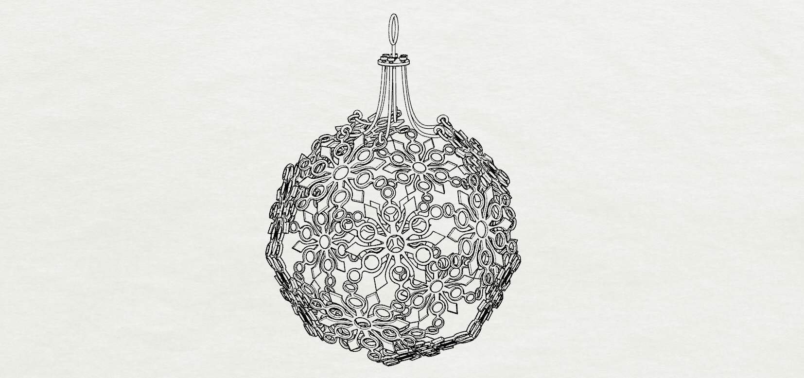 3d print model snowflake christmas ornament cgtrader 3d christmas ornament