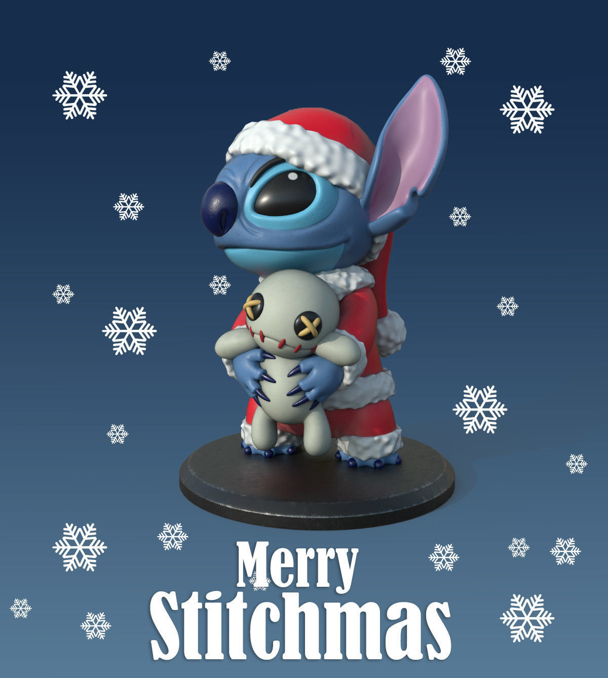 stitch 3D model 3D printable | CGTrader