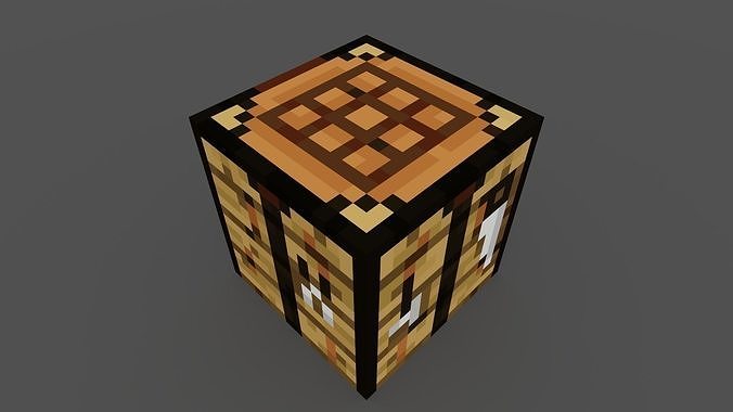 3D model MineCraft crafting table 3D model VR / AR / low-poly | CGTrader