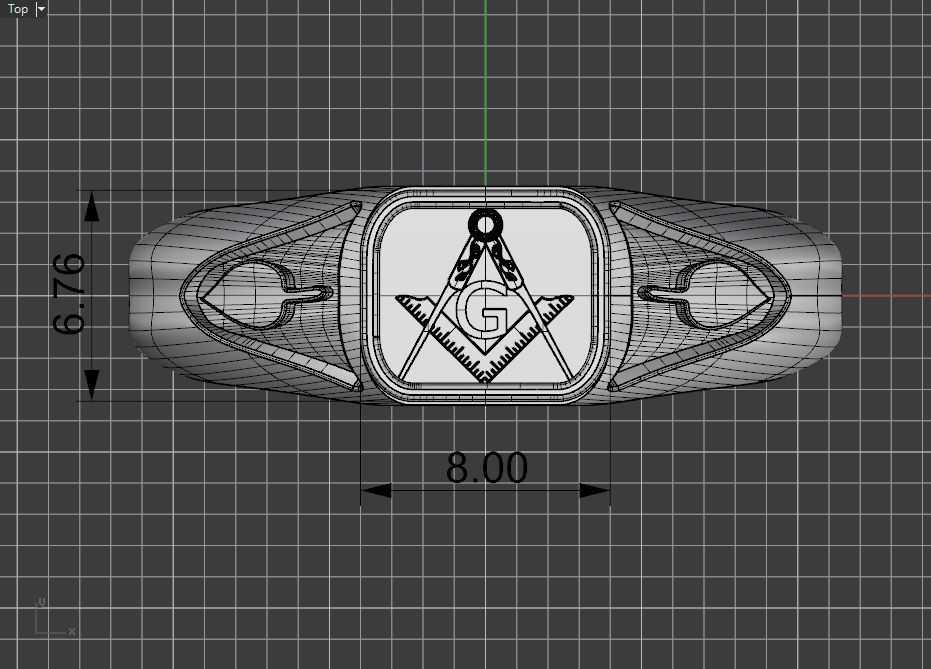 Scottish Rite 32 Degree Masonic Knights Templar Signet Ring - Sterling Silver 925 With 18k Gold Plating
