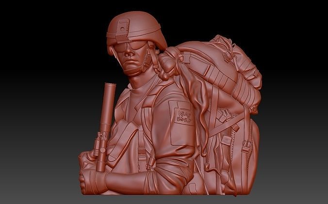 Soldier 3D model 3D printable | CGTrader