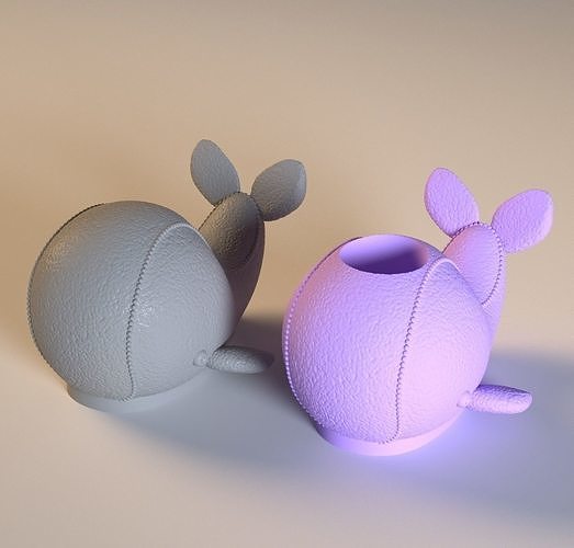 whale candle holder and sculpture 3D model 3D printable CGTrader
