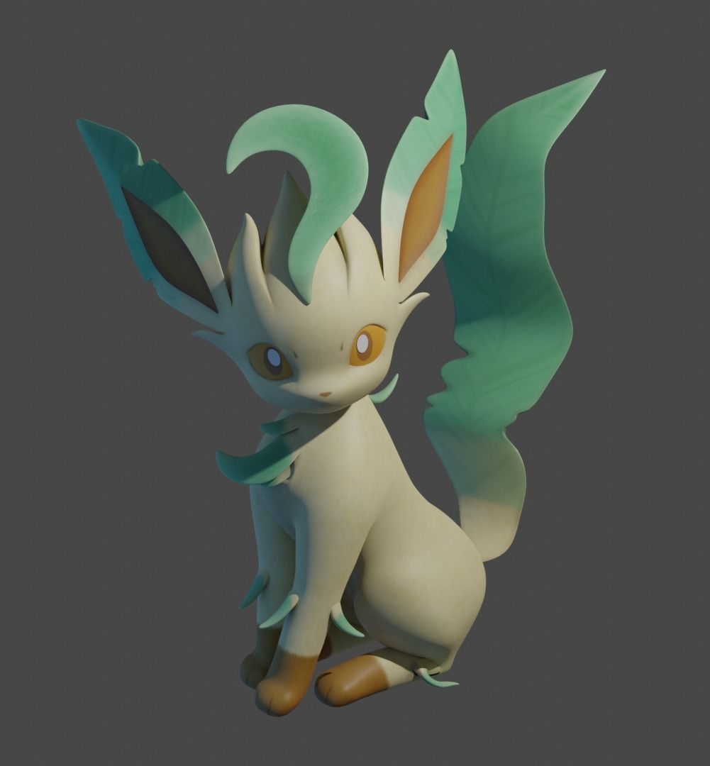 Leafeon 3D model 3D printable | CGTrader