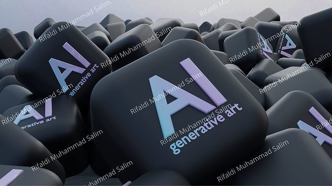 Generative Elegance Icon AI Illustration 3D model | CGTrader
