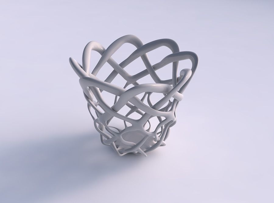 Bowl widening with interlacing lattice tapered