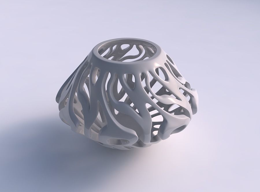 Bowl wide mid with twisted smooth cuts wide middle